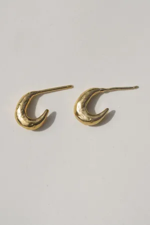 Lithic Hoops - Gold Vermeil