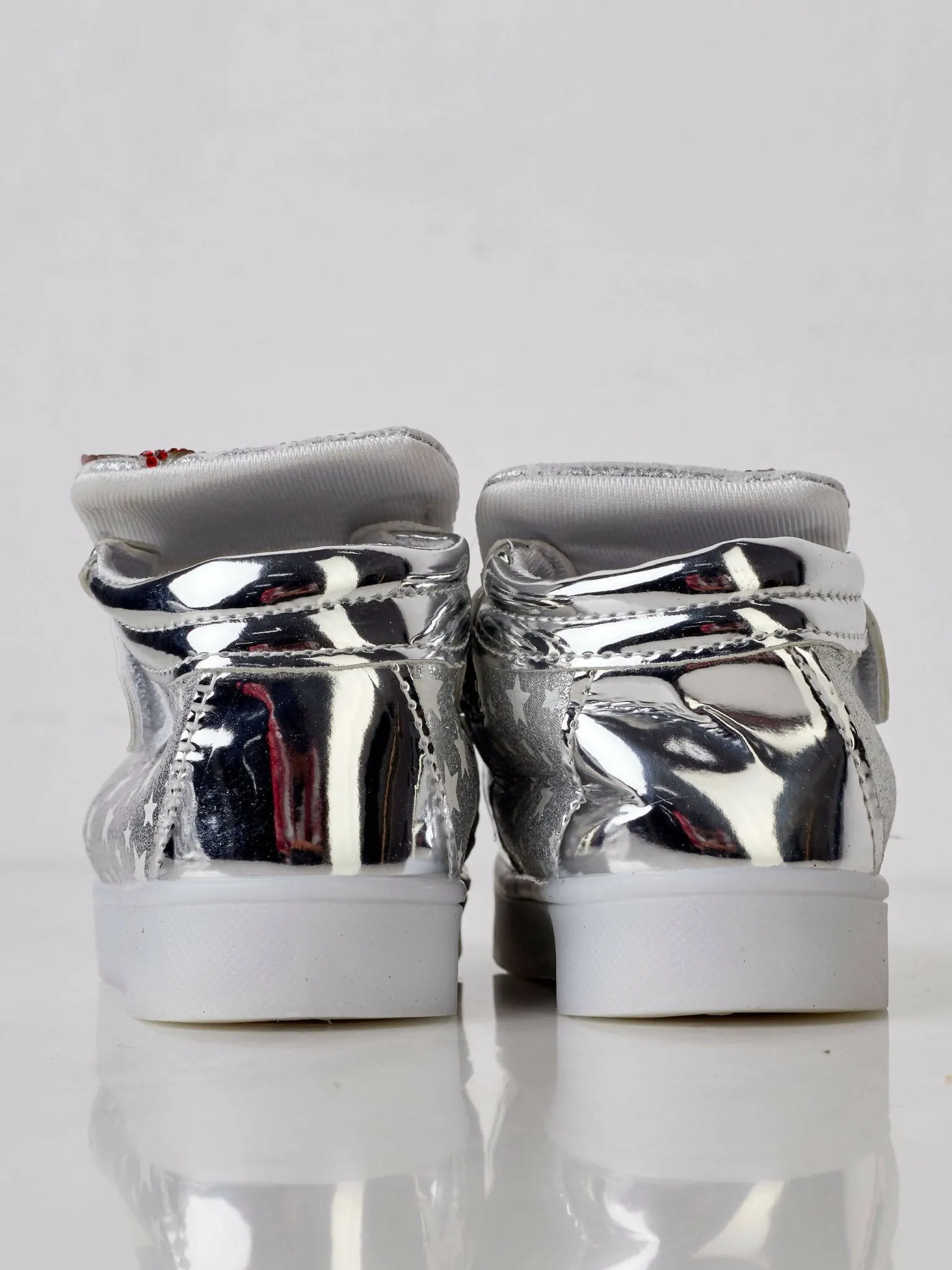 Little Feet Kenya Kids Led Light Shoe - Silver