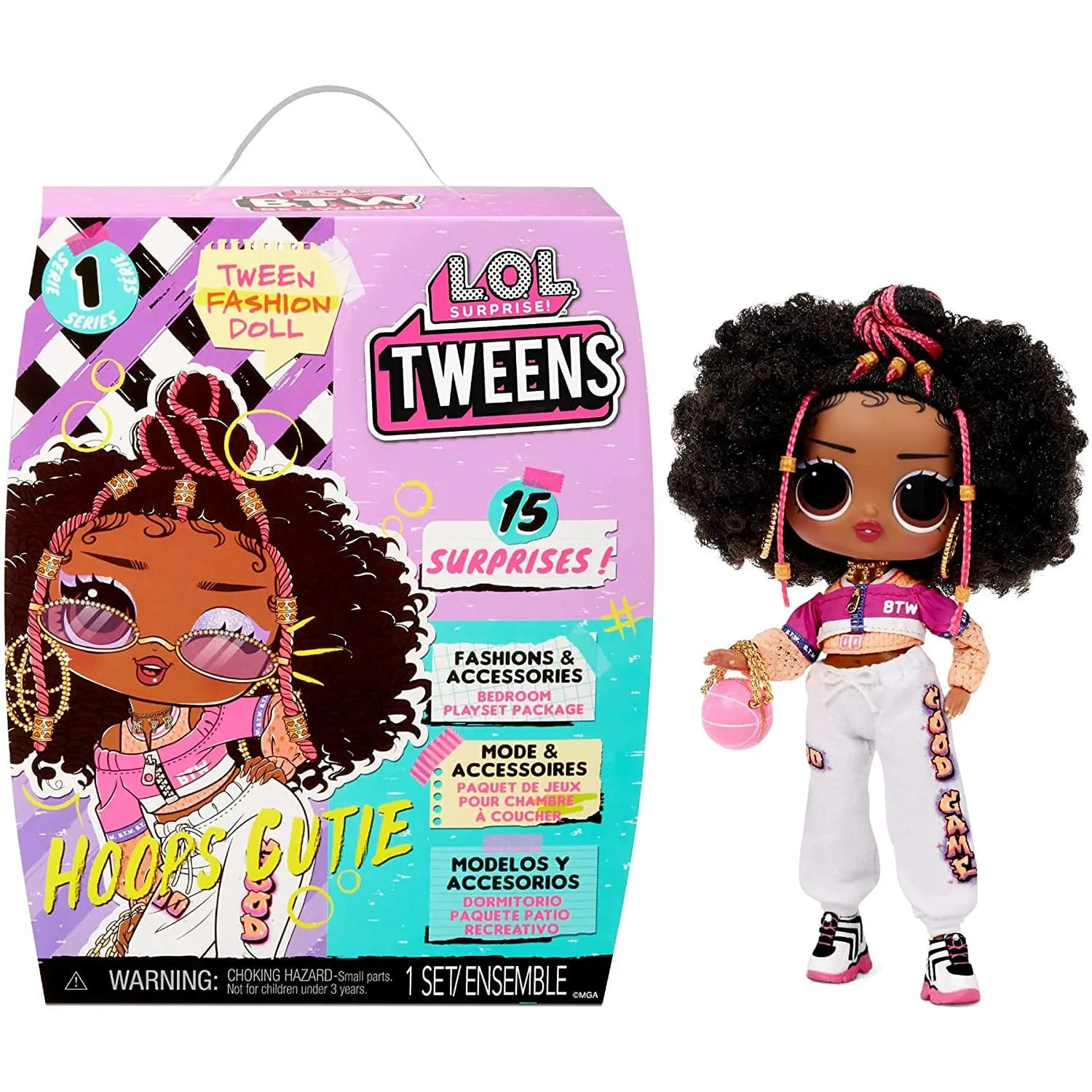 L.O.L. Surprise Tweens Doll- Hoops Age 3Y 