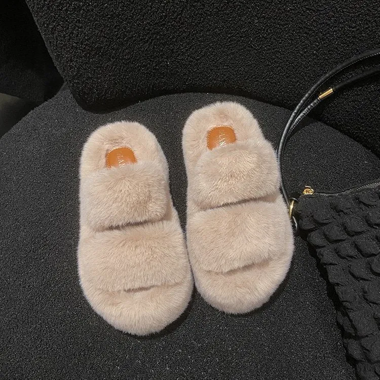 LovelyRLovely Leisure Fleece-lined Platform Slippers