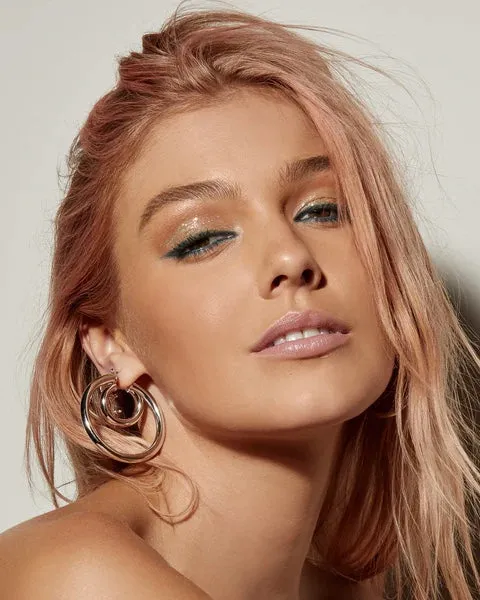 LUV AJ BABY AMALFI TUBE HOOPS IN SILVER