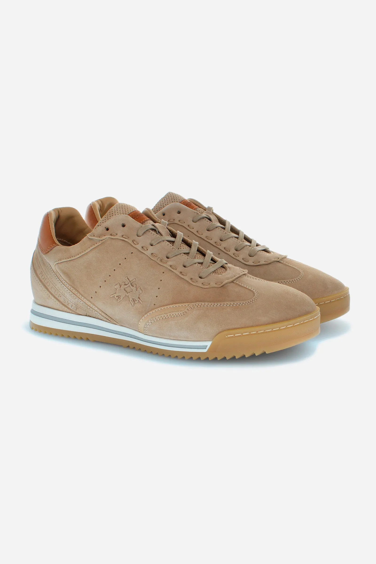 MAN SUEDE SNEAKERS - BEIGE