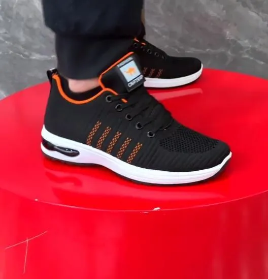 Men's Air Cushion Sneakers Lac-up Mesh Men Casual Shoes Lightweight Comfortable Walking Sneakers