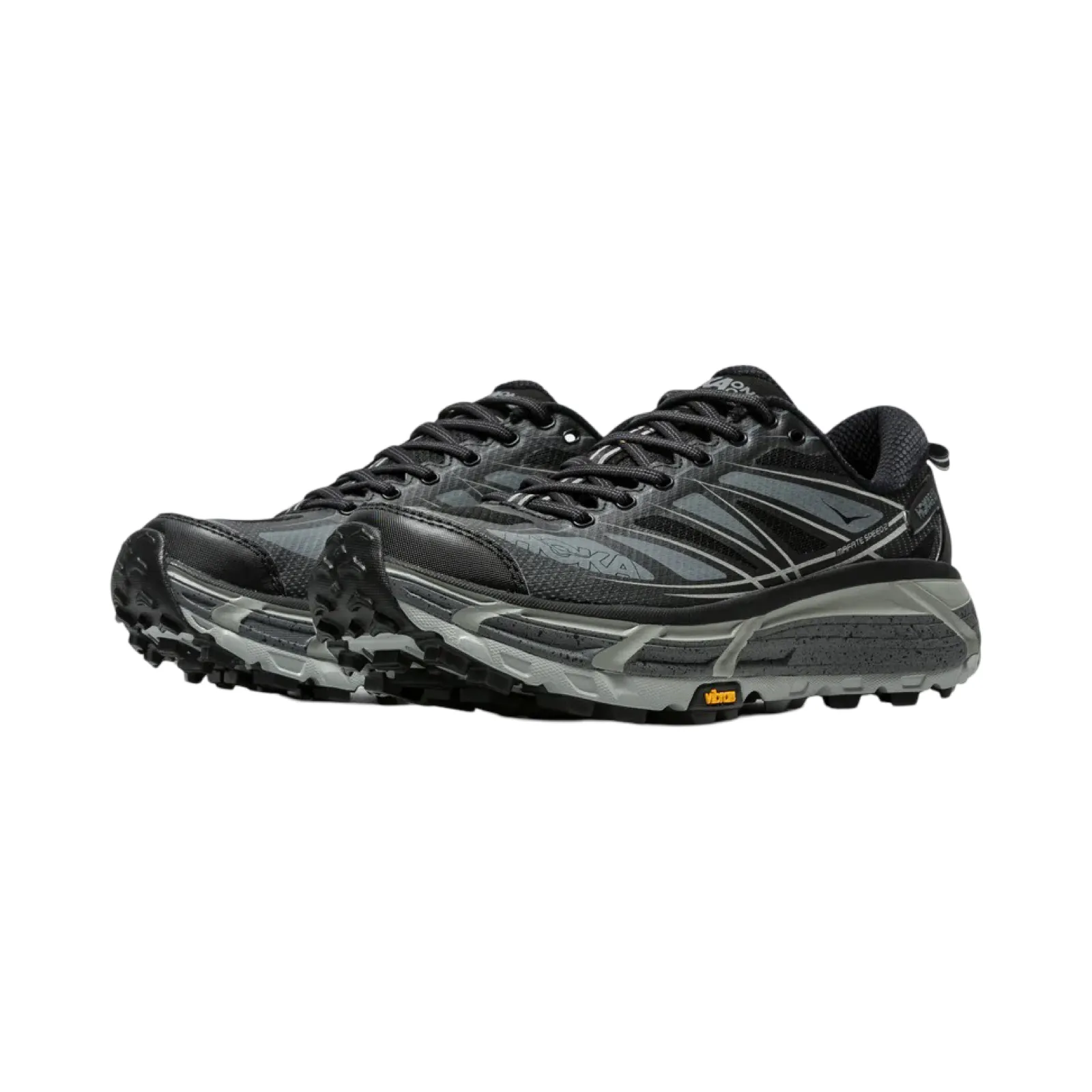 Men's Hoka Mafate Speed 2 Black Castlerock Grey