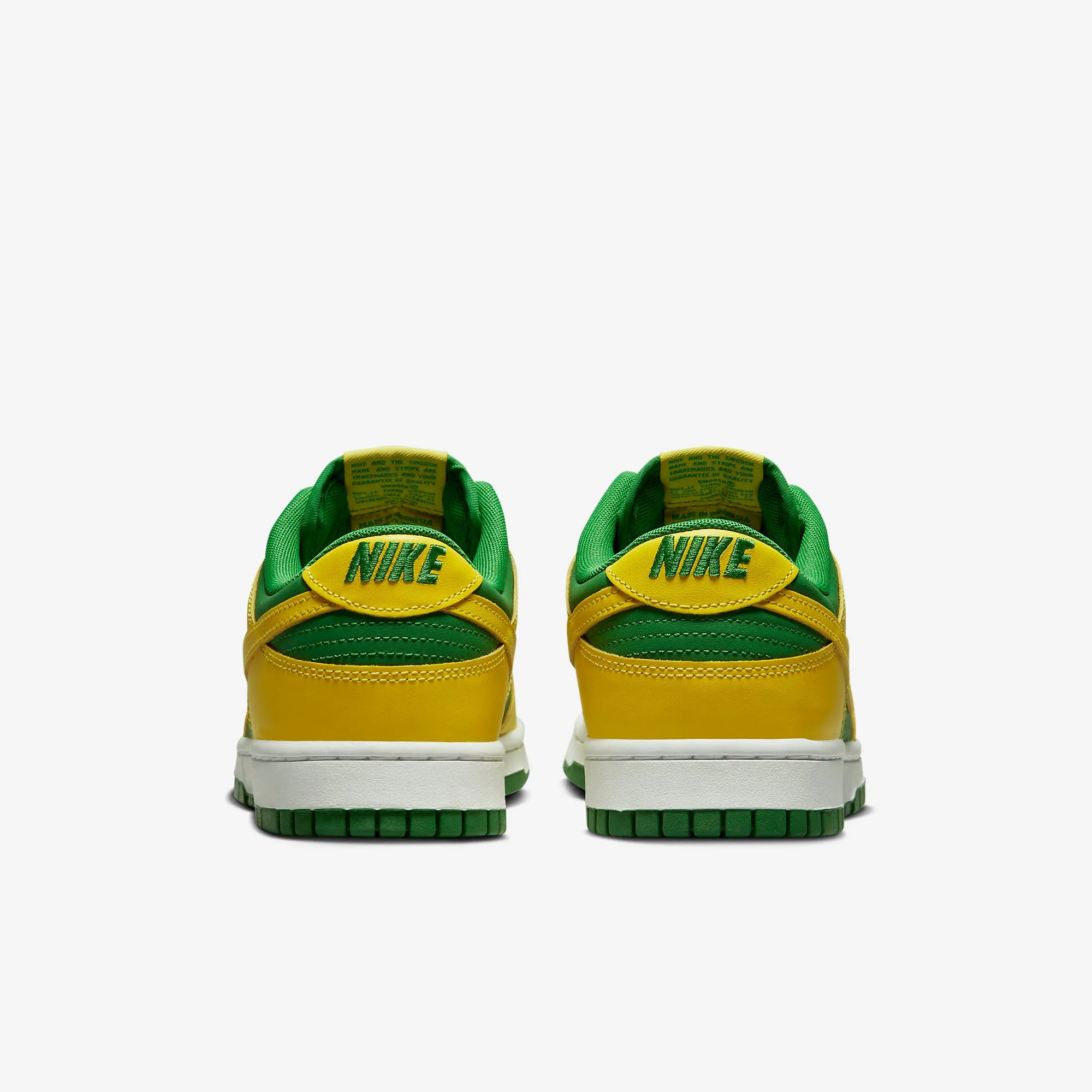 Men's Nike Dunk Low "Reverse Brazil" (Apple Green/Yellow Strike/White)(DV0833-300)