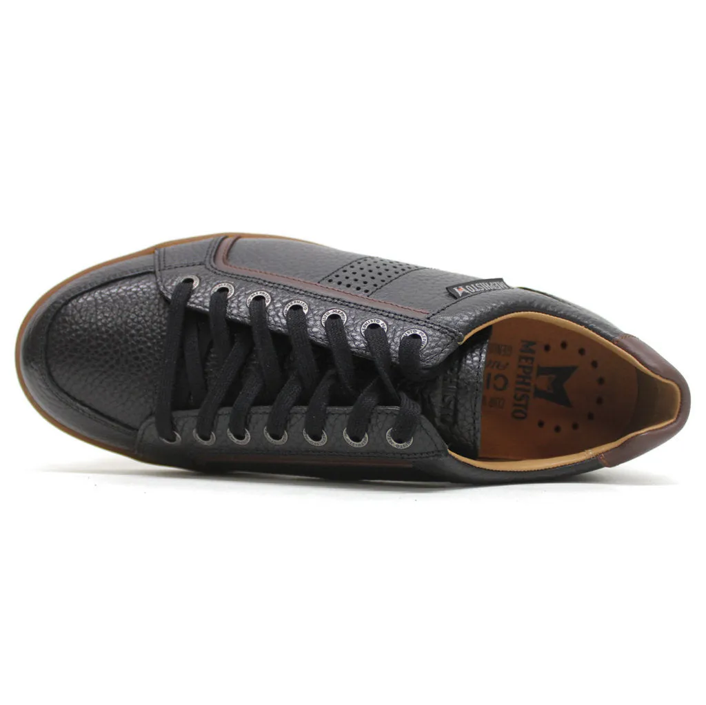 Mephisto Harrison Full Grain Leather Men's Low Top Trainers