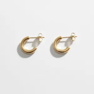 Mini Gold Tube Hoops