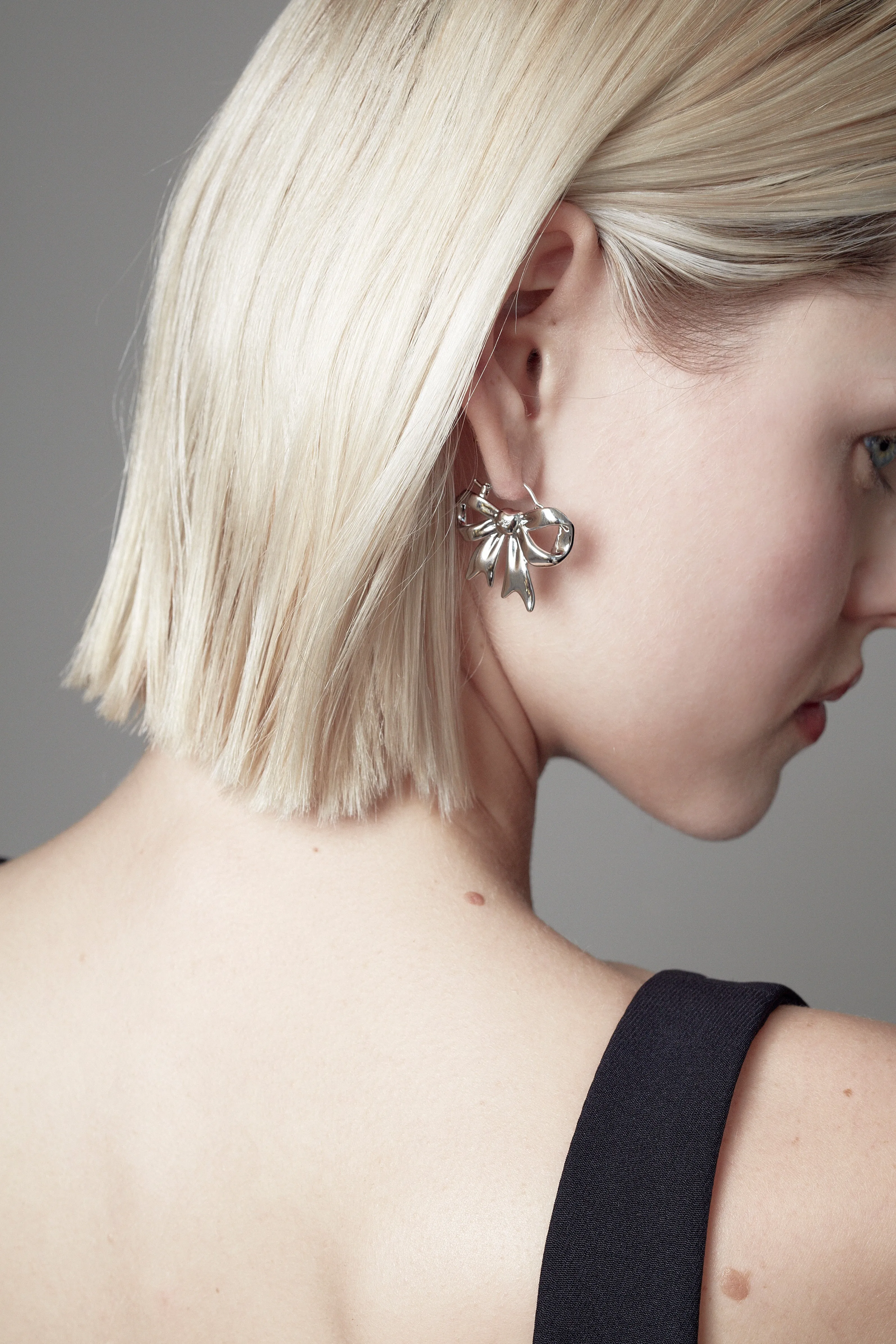 MONYO HOOPS IN SILVER