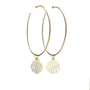 MOTHER OF PEARL SHELL HOOP
