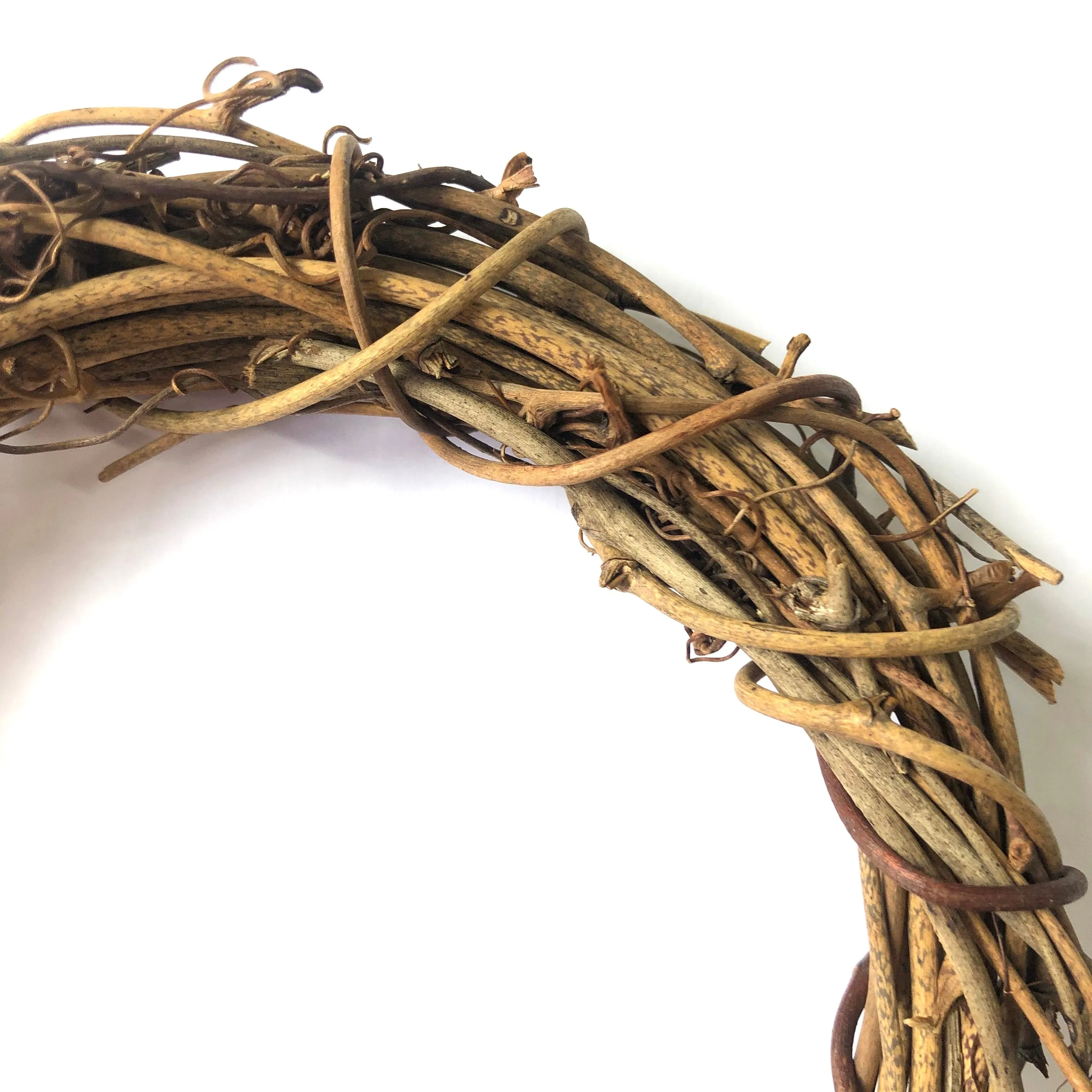 Natural Thick Grapevine Christmas Wreath Hoop 6" (15cm) CIRCLE