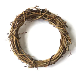 Natural Thick Grapevine Christmas Wreath Hoop 6" (15cm) CIRCLE