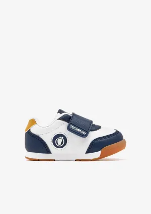 Navy Logo Respectful Sneakers