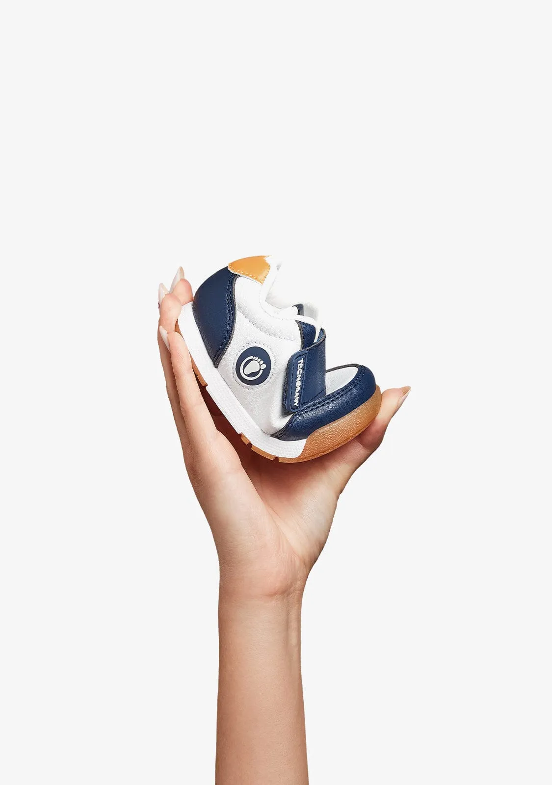 Navy Logo Respectful Sneakers