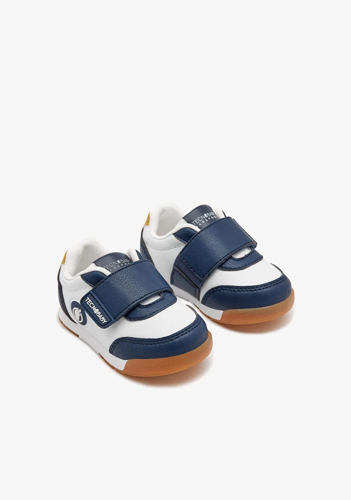 Navy Logo Respectful Sneakers