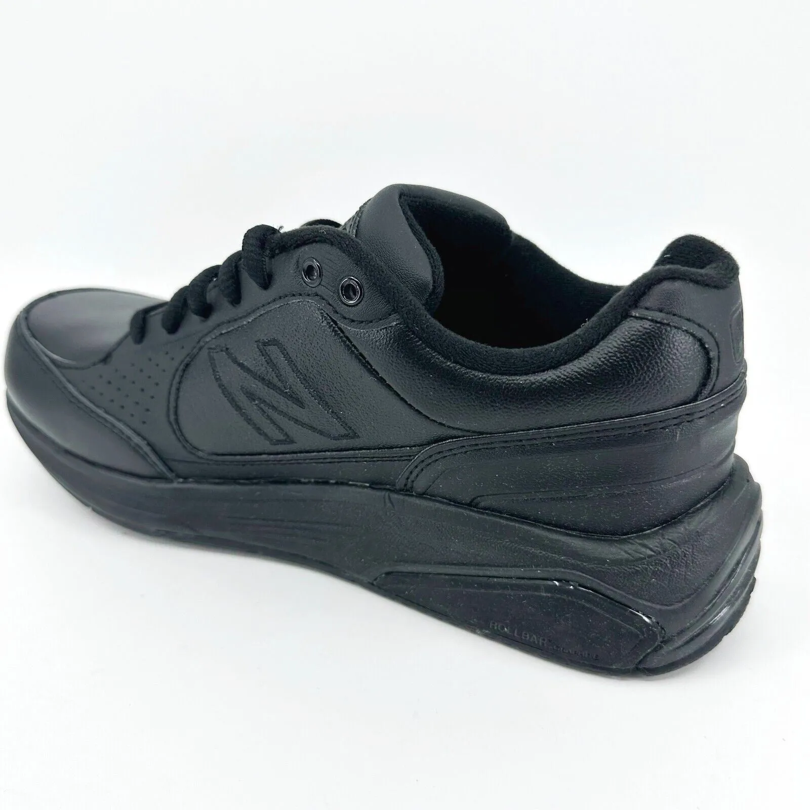New Balance 928 Black Roll Bar Womens Leather Walking Sneakers WW928BK