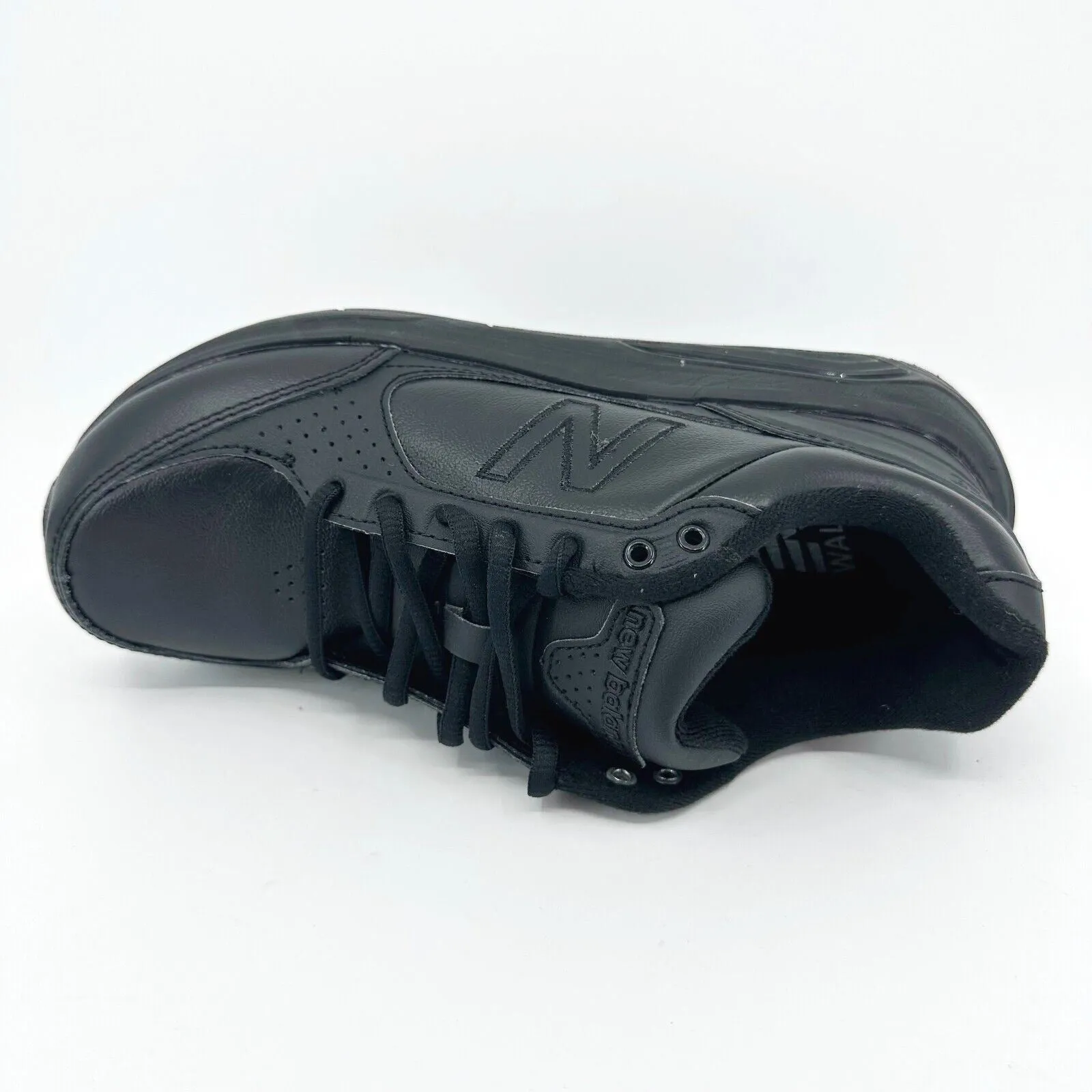 New Balance 928 Black Roll Bar Womens Leather Walking Sneakers WW928BK