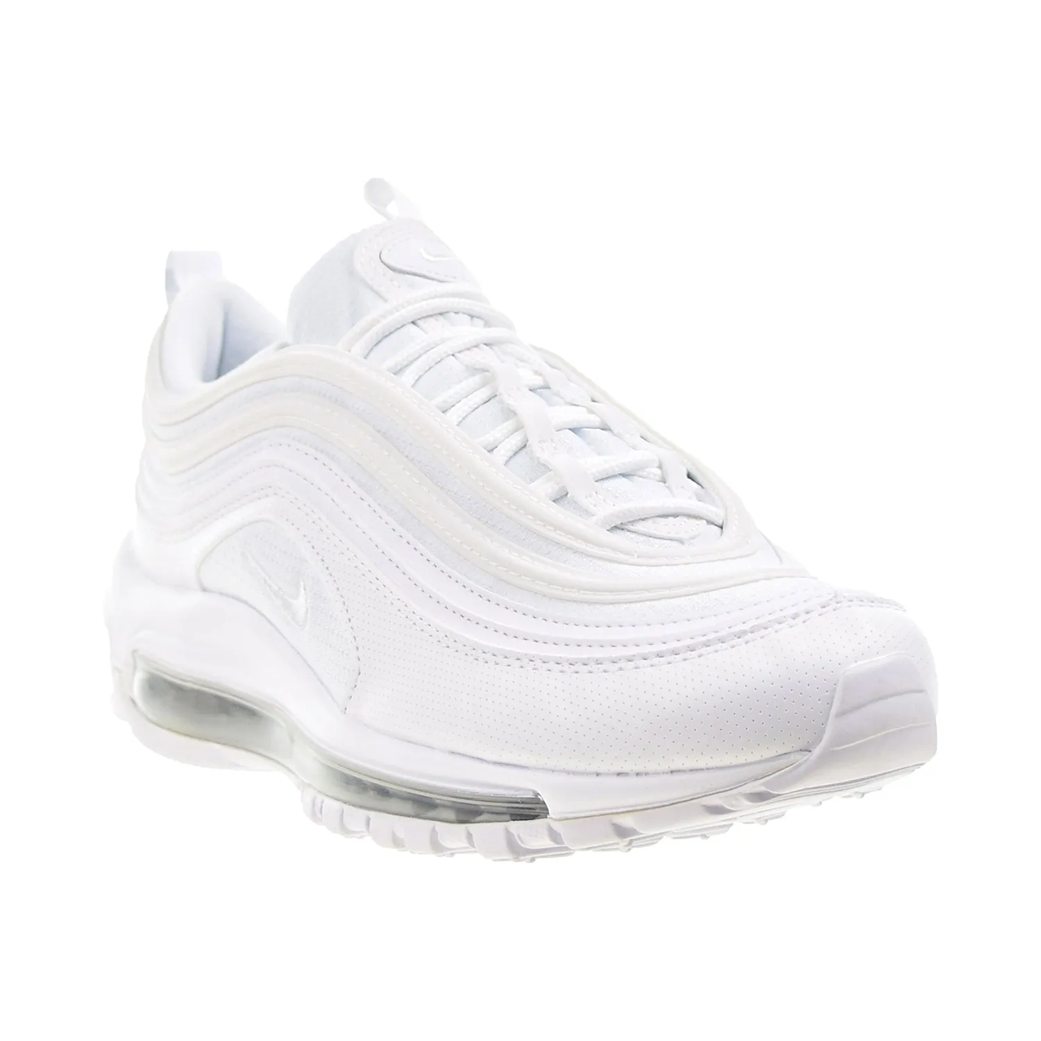 Nike Air Max 97 (GS) Big Kids' Shoes White-Metallic Silver
