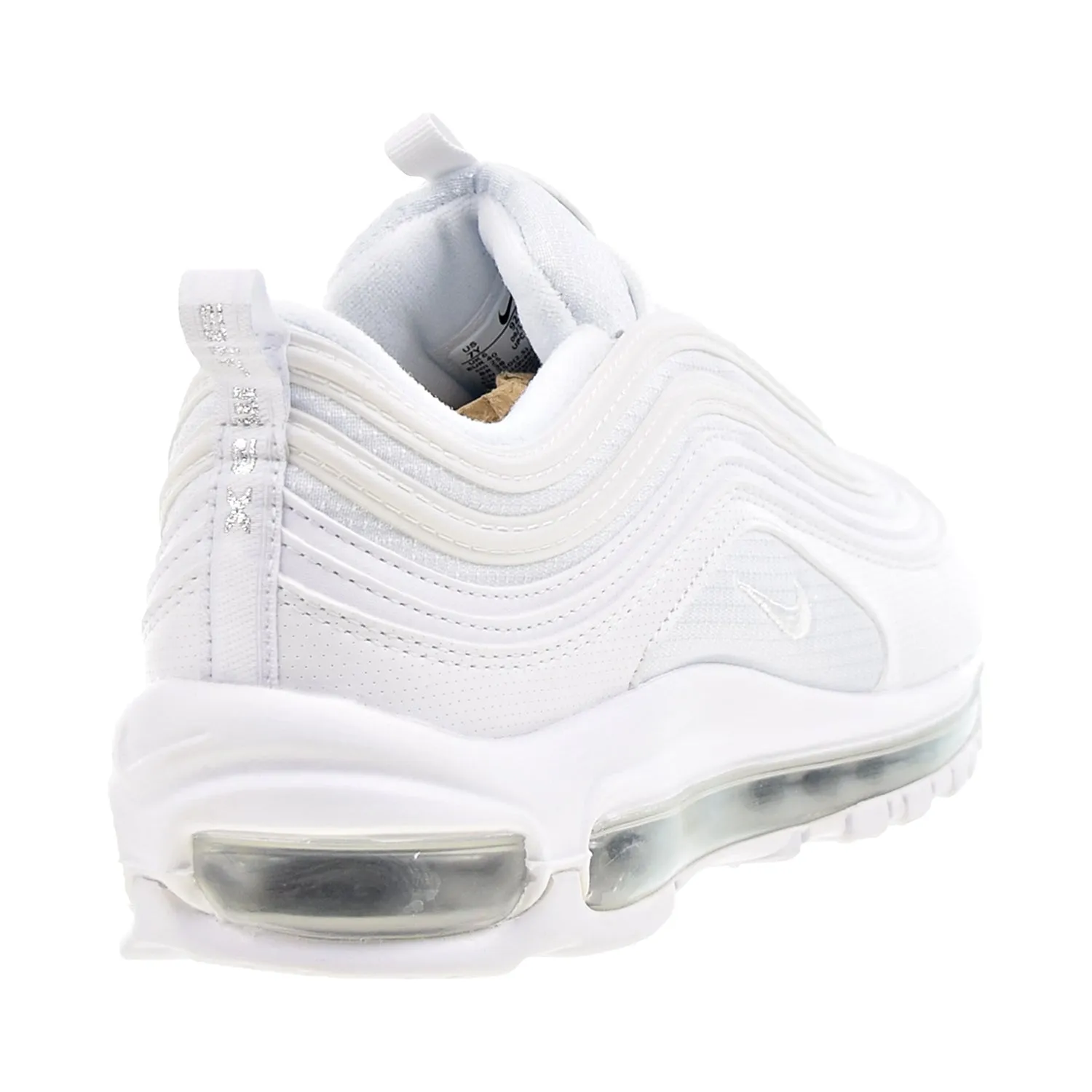 Nike Air Max 97 (GS) Big Kids' Shoes White-Metallic Silver