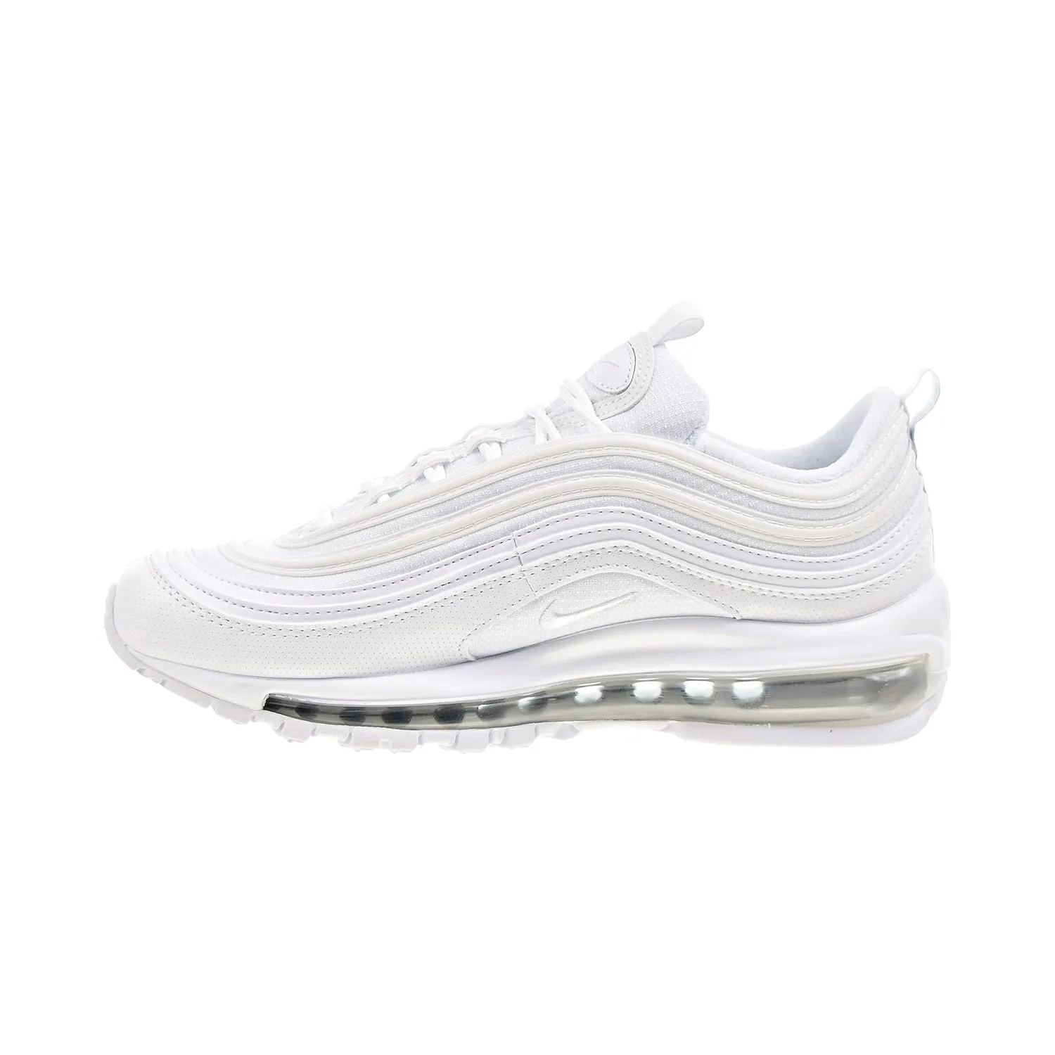 Nike Air Max 97 (GS) Big Kids' Shoes White-Metallic Silver