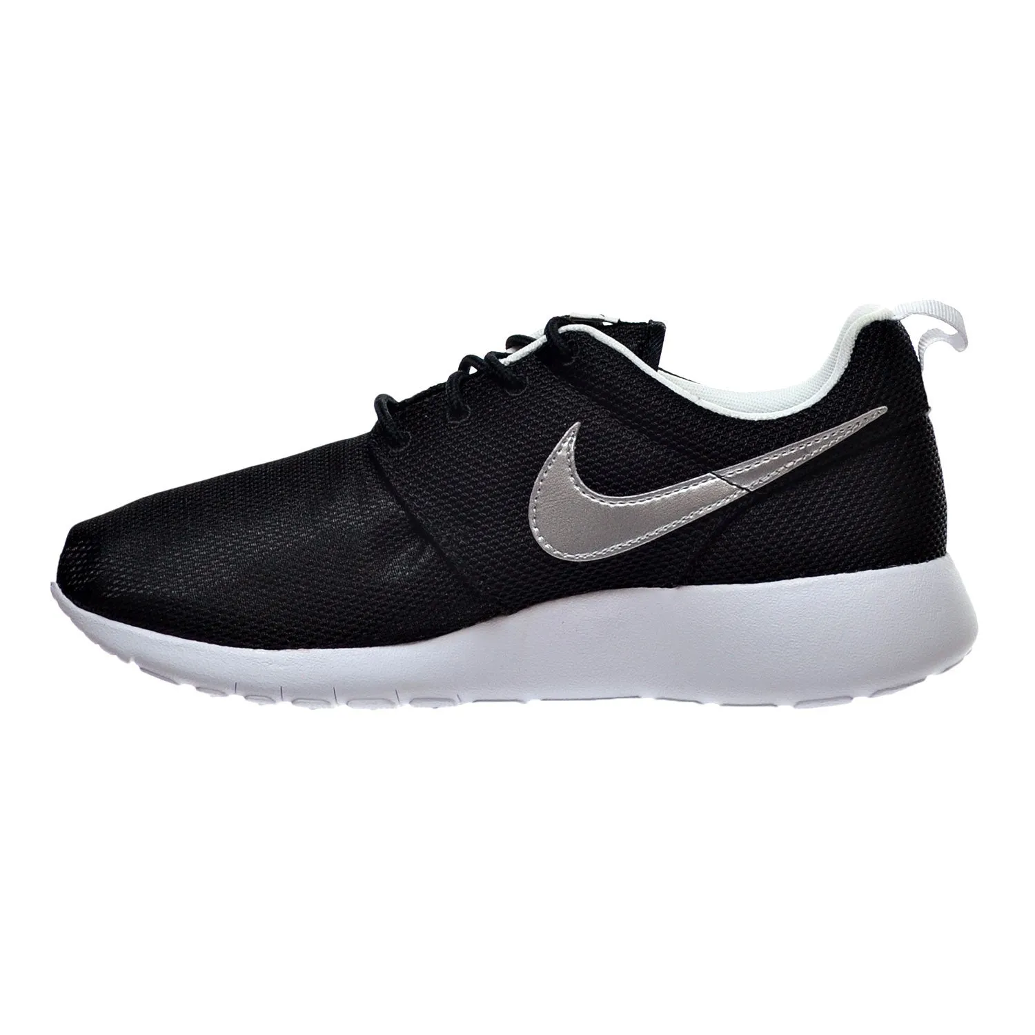 Nike Air Roshe One (GS) Big Kid's Shoes Black/Metallic Silver/White