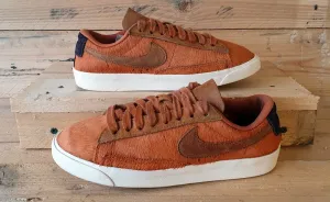 Nike Blazer Low Pony Fur Trainers UK2.5/US5/EU35.5 AA2017-200 Cider/White