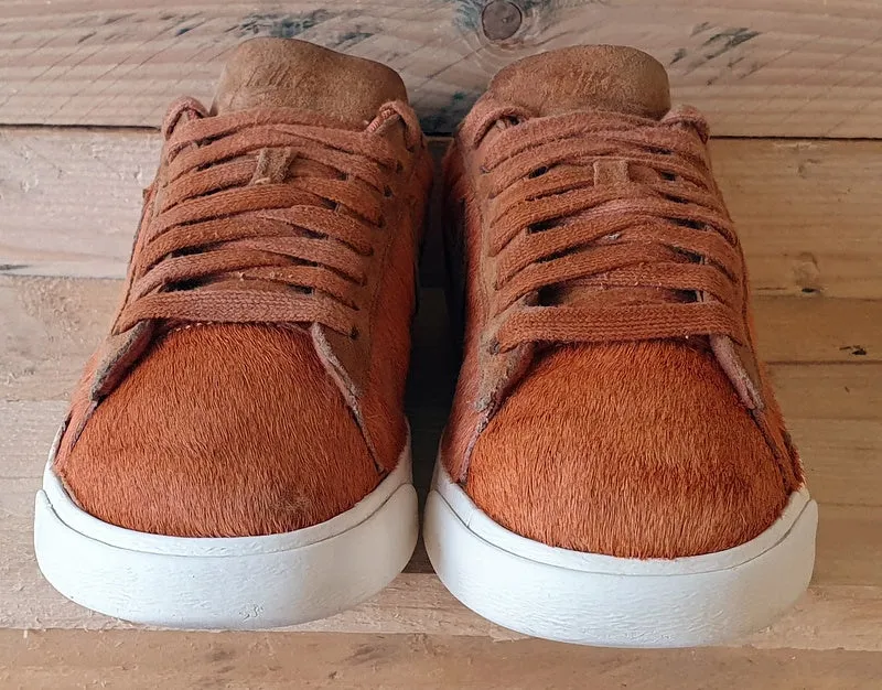 Nike Blazer Low Pony Fur Trainers UK2.5/US5/EU35.5 AA2017-200 Cider/White