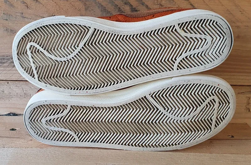 Nike Blazer Low Pony Fur Trainers UK2.5/US5/EU35.5 AA2017-200 Cider/White