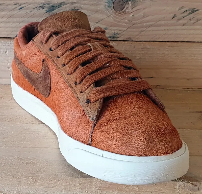 Nike Blazer Low Pony Fur Trainers UK2.5/US5/EU35.5 AA2017-200 Cider/White