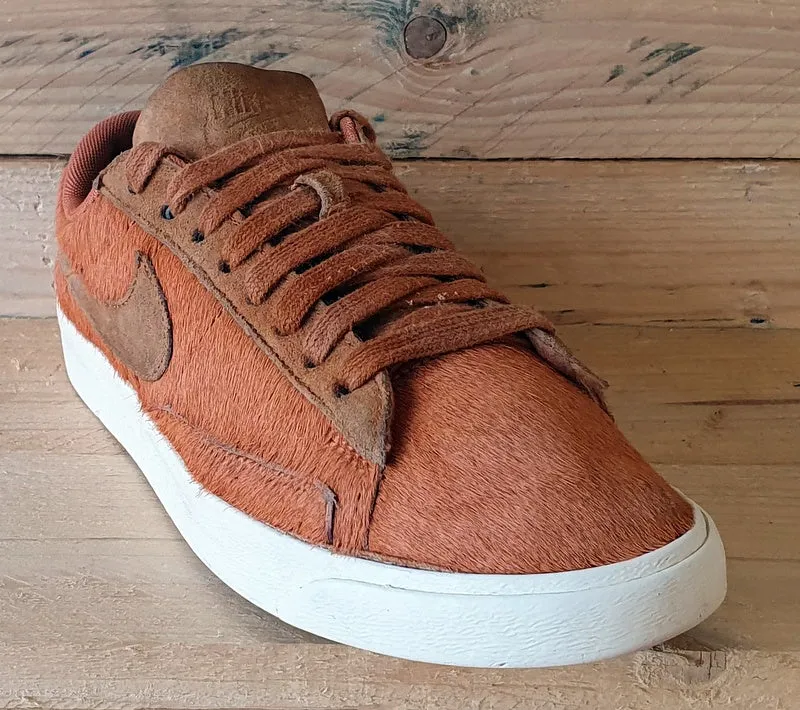 Nike Blazer Low Pony Fur Trainers UK2.5/US5/EU35.5 AA2017-200 Cider/White
