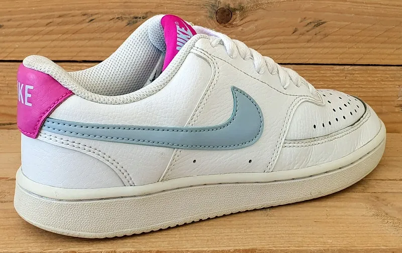 Nike Court Vision Low Leather Trainers CD5434-104 White/Pink UK3.5/US6/US36.5