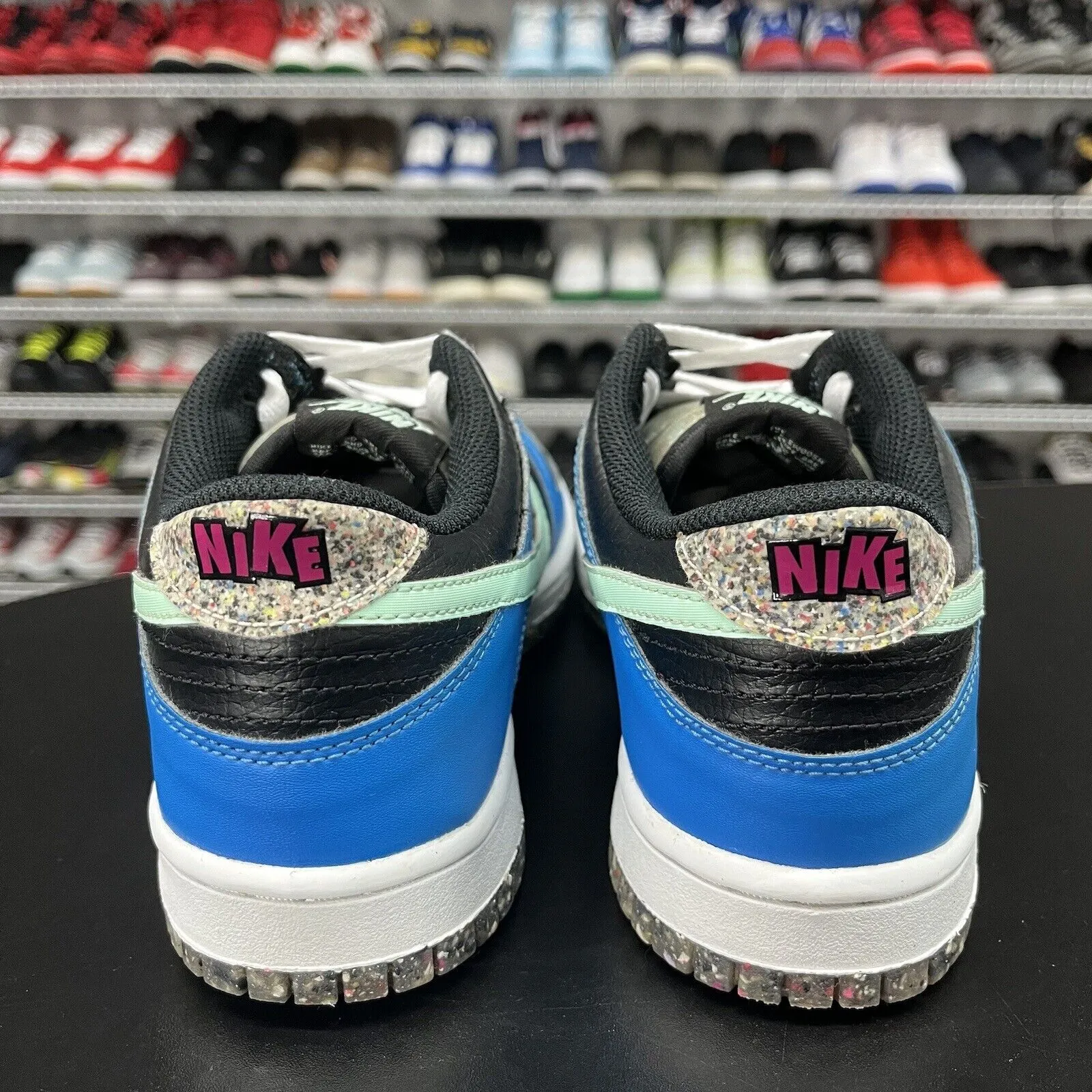 Nike Dunk Low Crater Blue Black GS DR0165-001 Youth Size 7Y No Insoles