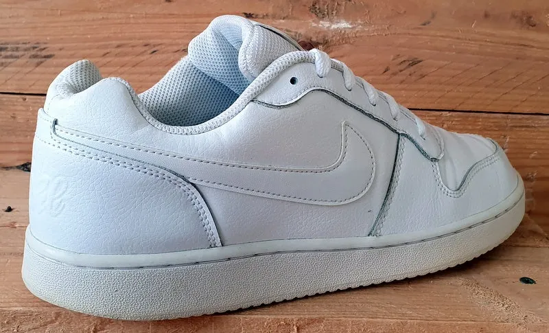 Nike Ebernon Low Leather Trainers AQ1779-100 Triple White UK8/US10.5/EU42.5