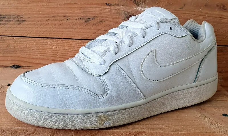 Nike Ebernon Low Leather Trainers AQ1779-100 Triple White UK8/US10.5/EU42.5