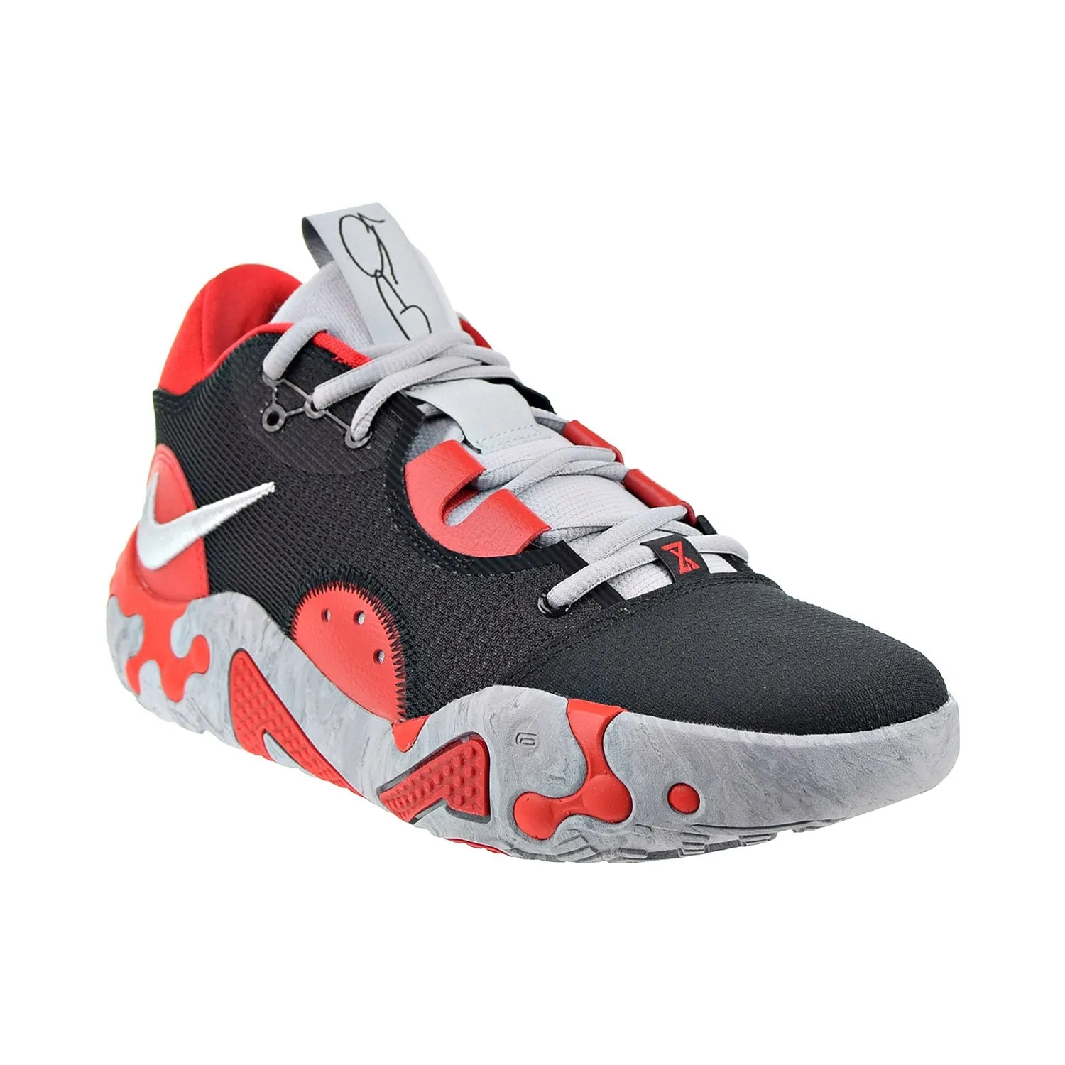 Nike PG 6 "Bred" Men's Basketball Shoes Black/Wolf Grey/University Red