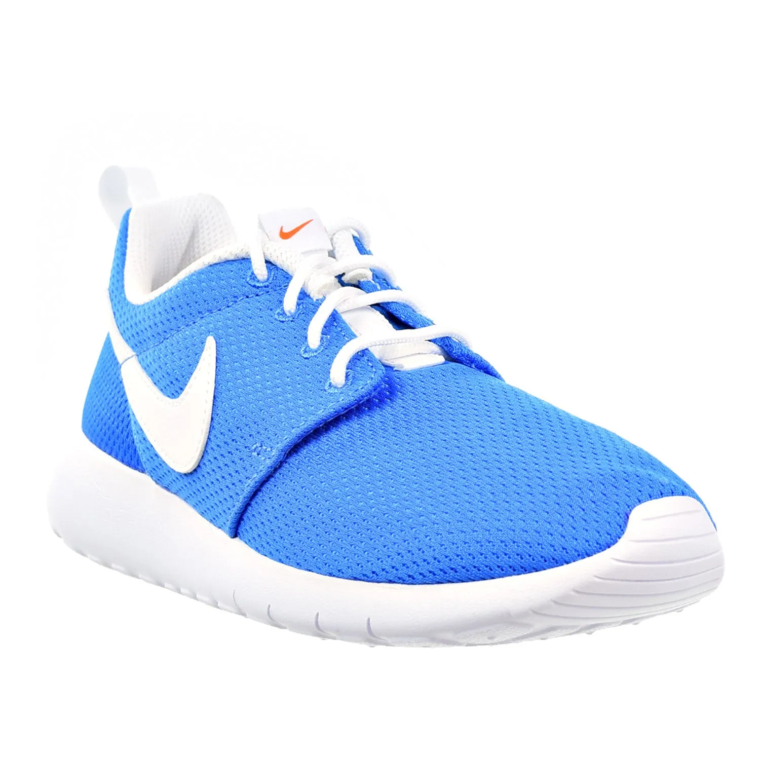 Nike Roshe One Big Kid's Shoes Photo Blue/White/Safety Orange