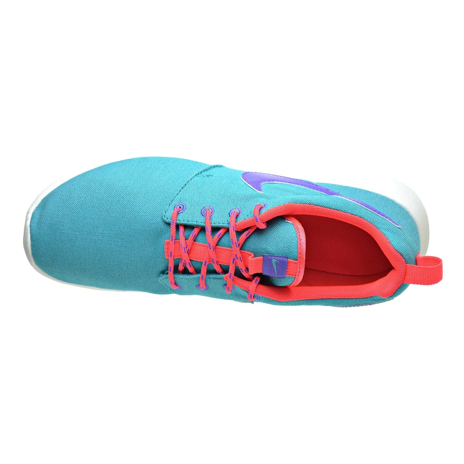 Nike Roshe Run (GS) Big Kids Shoes Turbo Green/Purple Venom-Laser Crimson-White