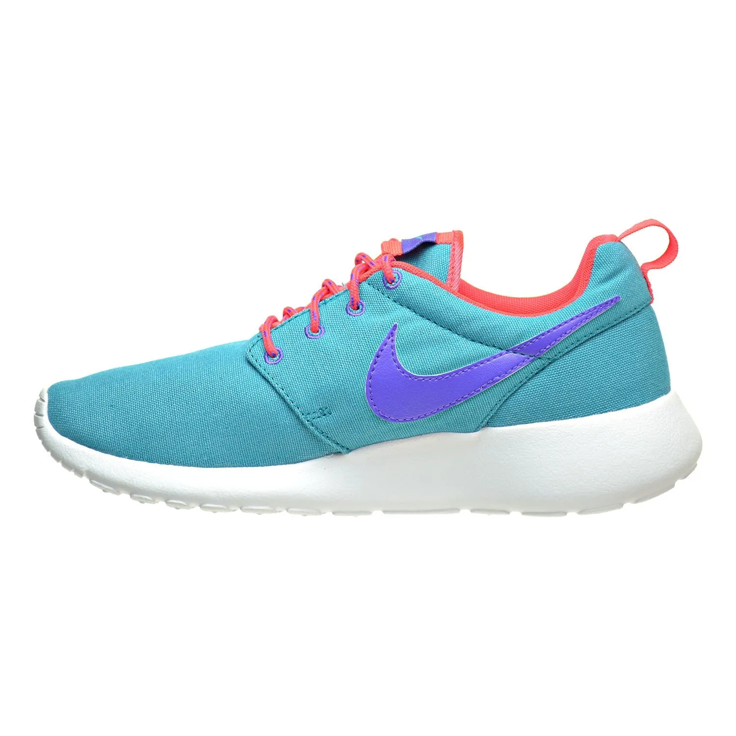 Nike Roshe Run (GS) Big Kids Shoes Turbo Green/Purple Venom-Laser Crimson-White