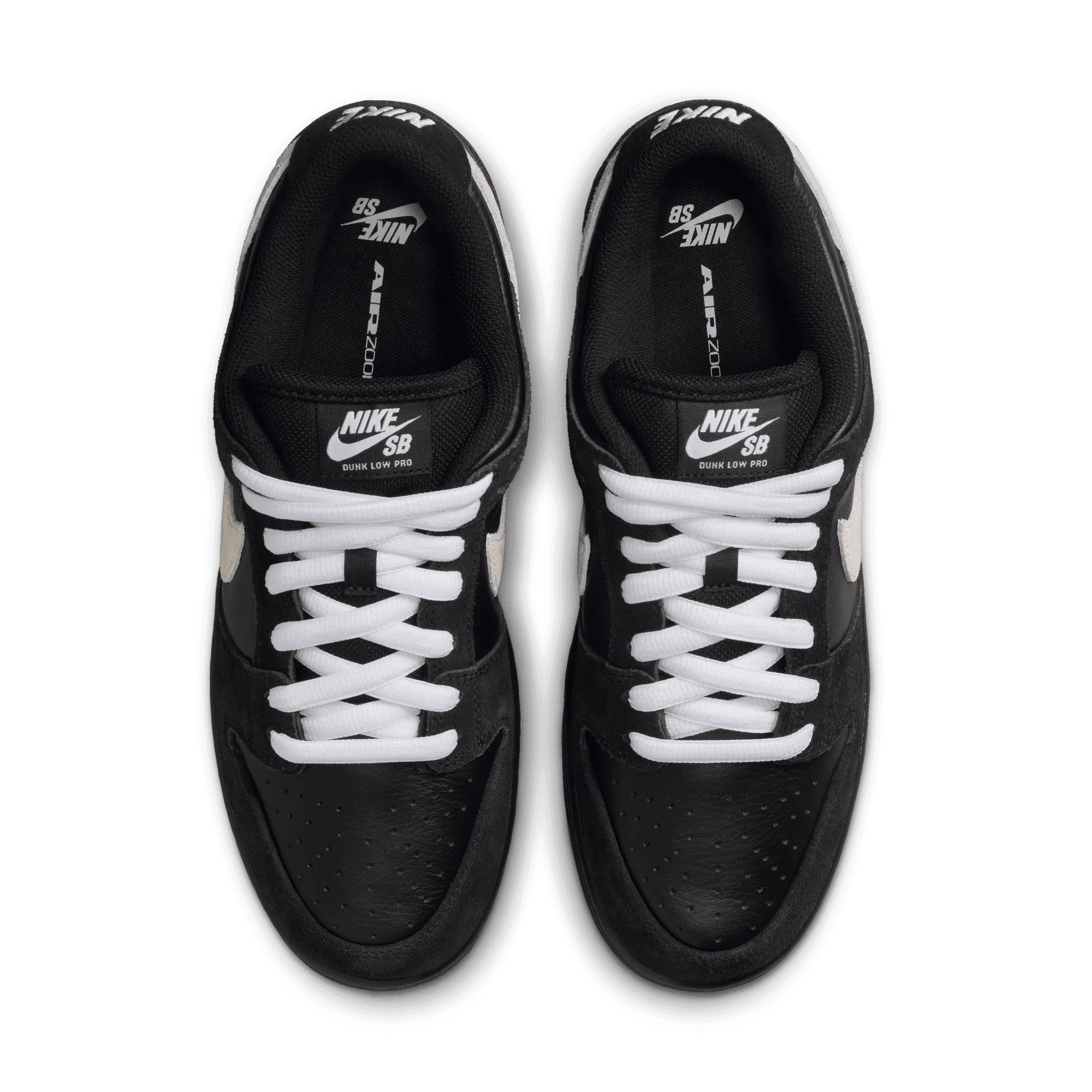 Nike SB Dunk Low Pro Skateboard Shoe - Black/White-Black-Gum Light Brown