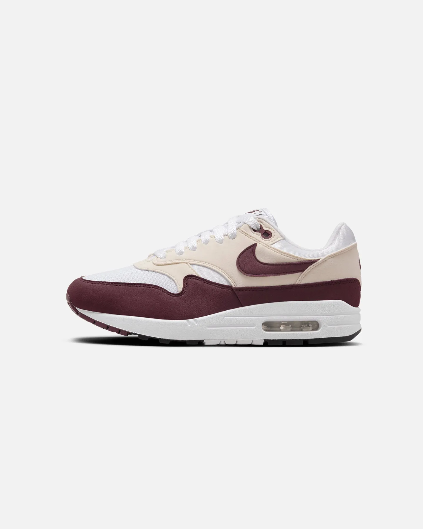 Nike Women's Air Max 1 White/Night Maroon-Phantom Black
