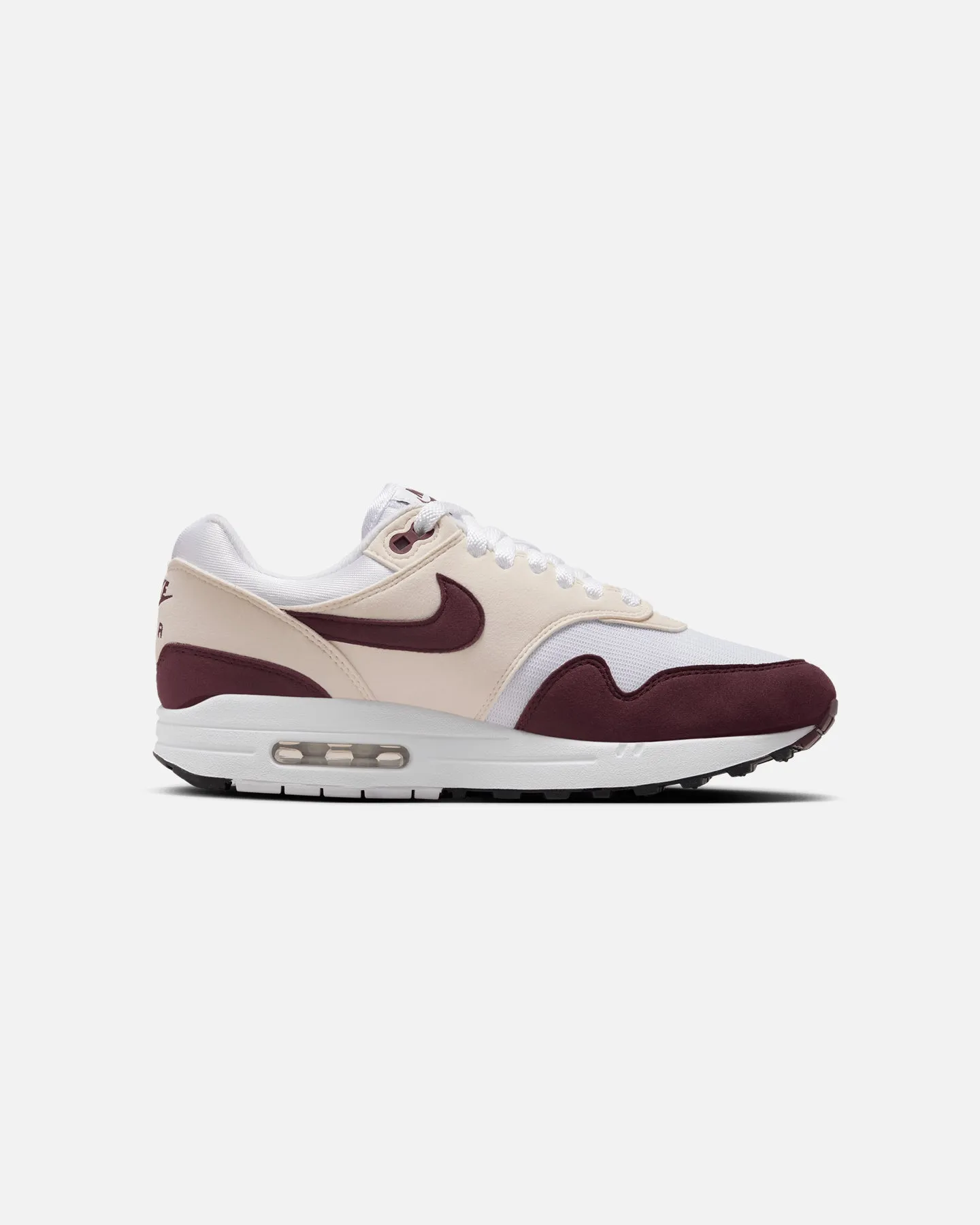 Nike Women's Air Max 1 White/Night Maroon-Phantom Black