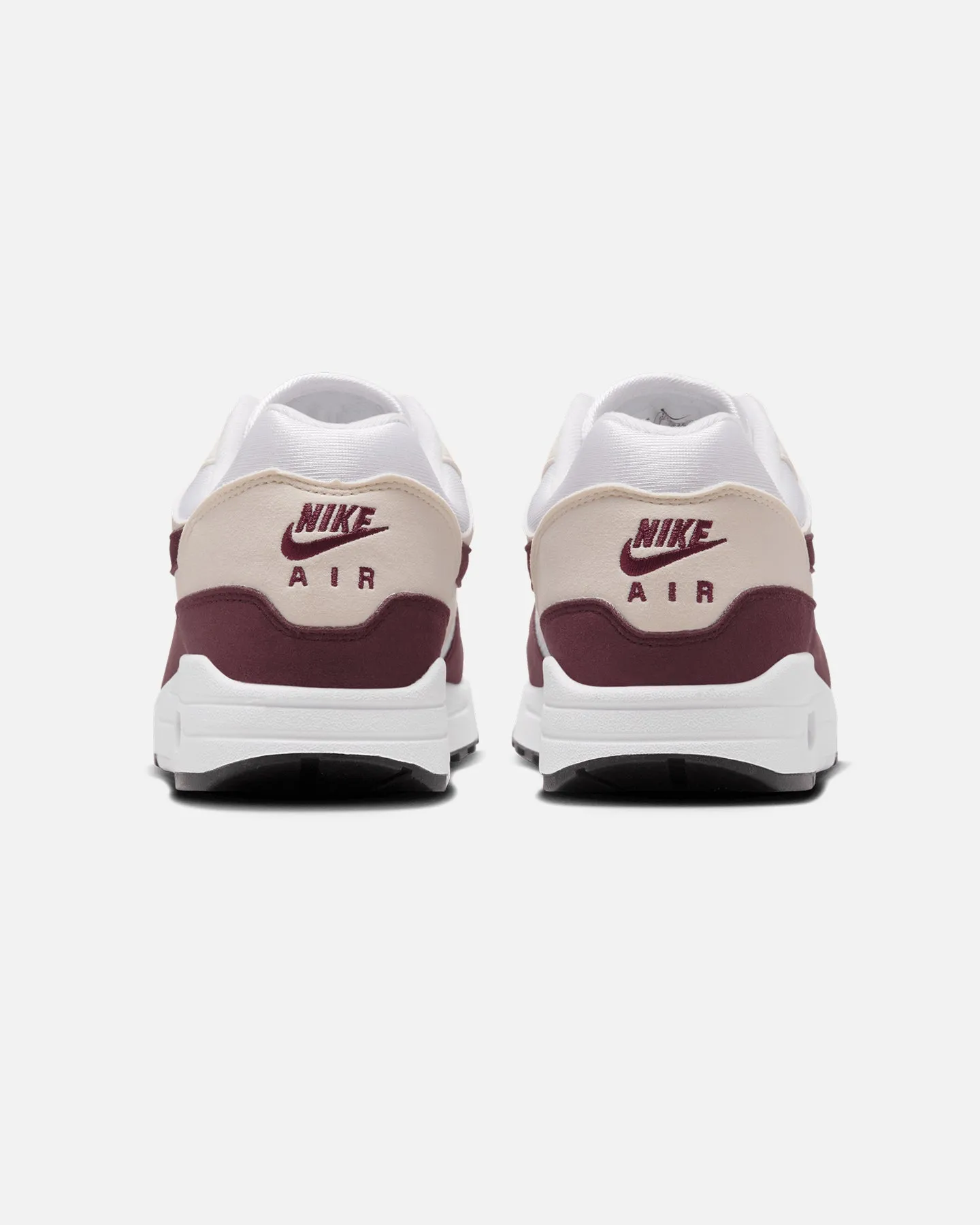 Nike Women's Air Max 1 White/Night Maroon-Phantom Black