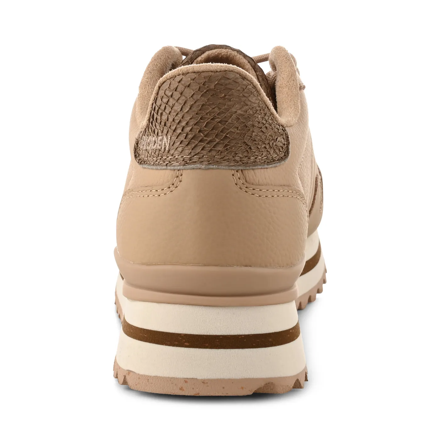 Nora III Full Leather Plateau - Coffee Cream