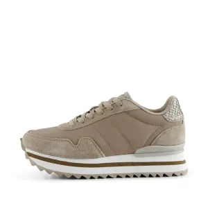 Nora III Leather Plateau - Silver Mink
