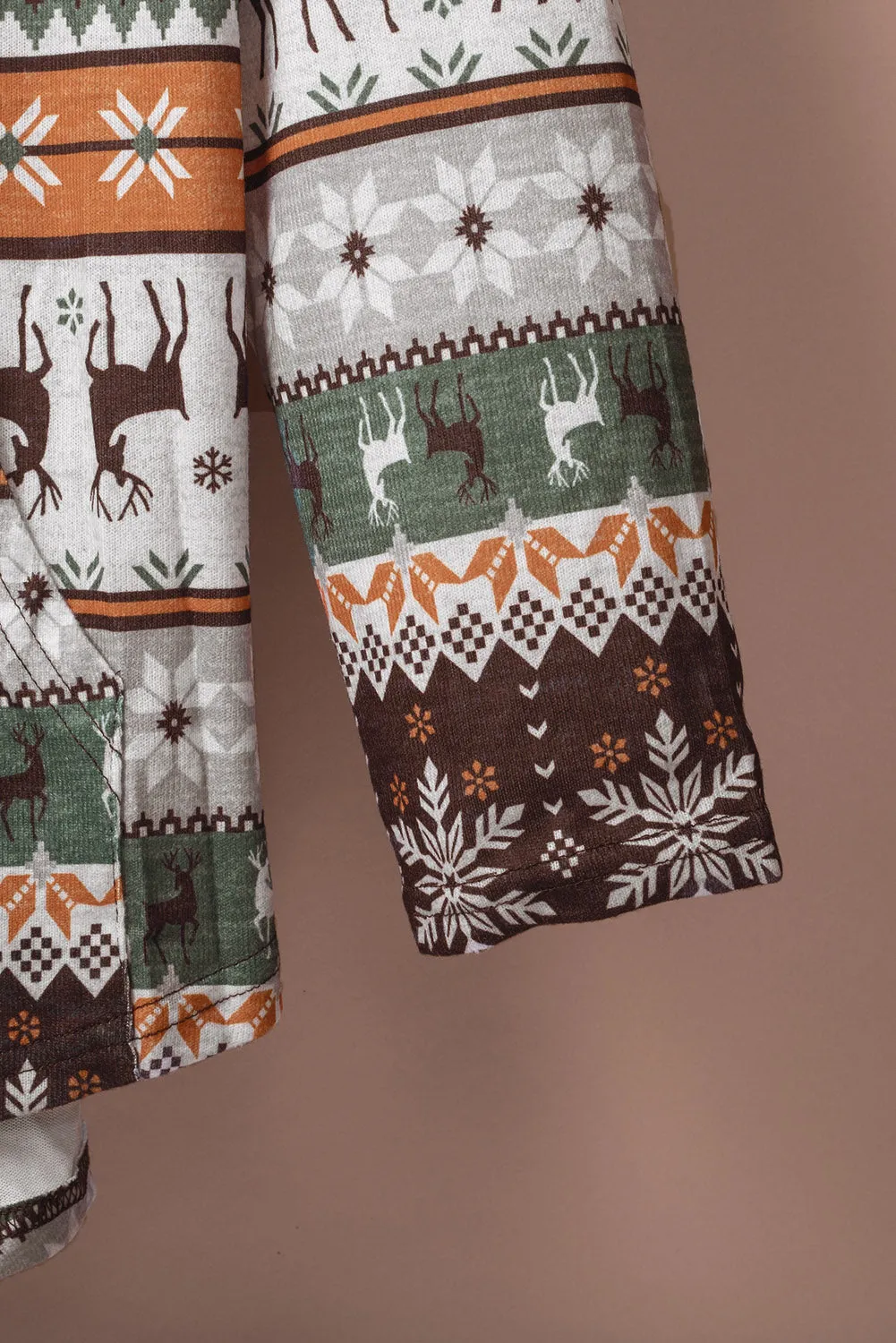 Plus Size Reindeer High Low Hoodie