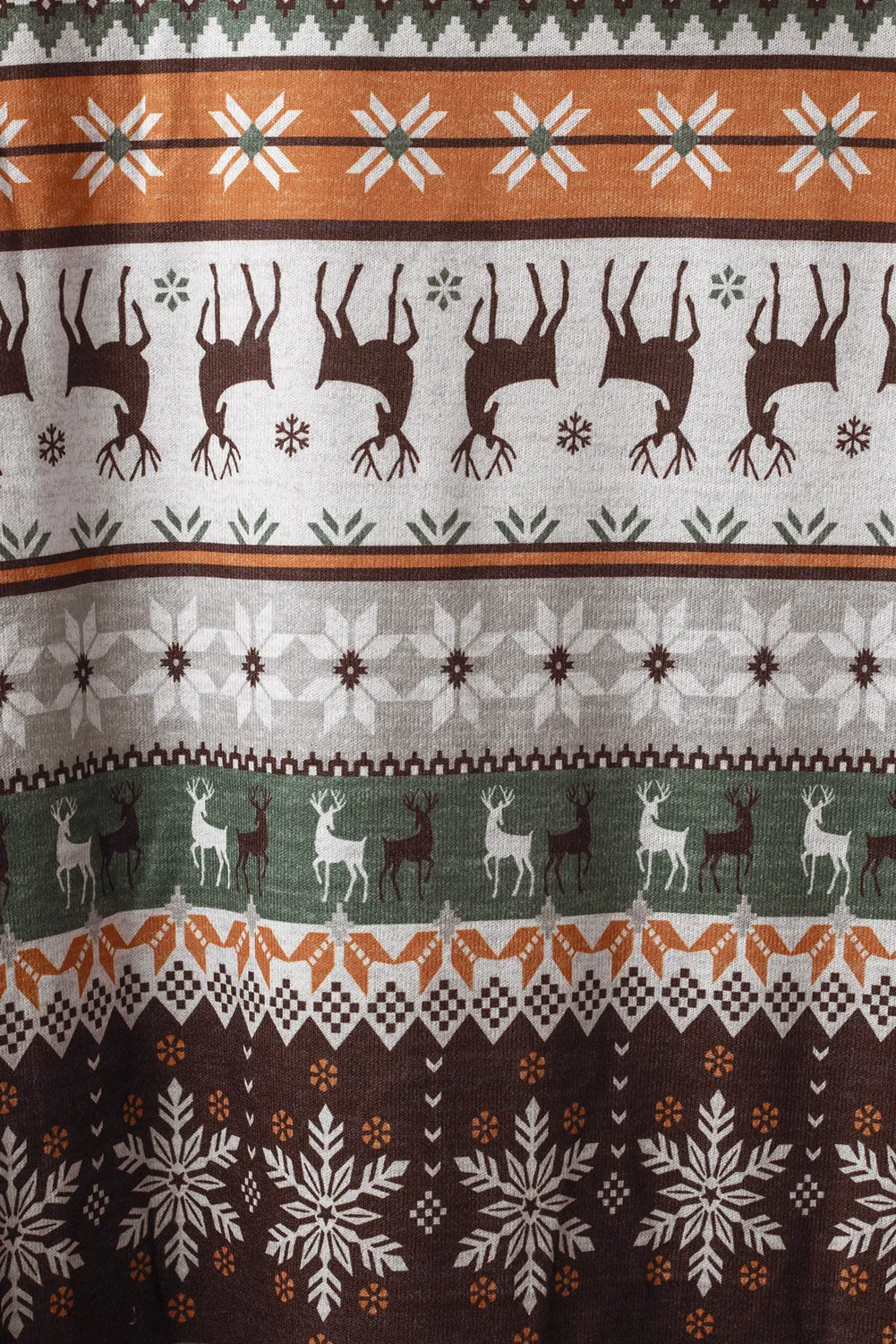 Plus Size Reindeer High Low Hoodie