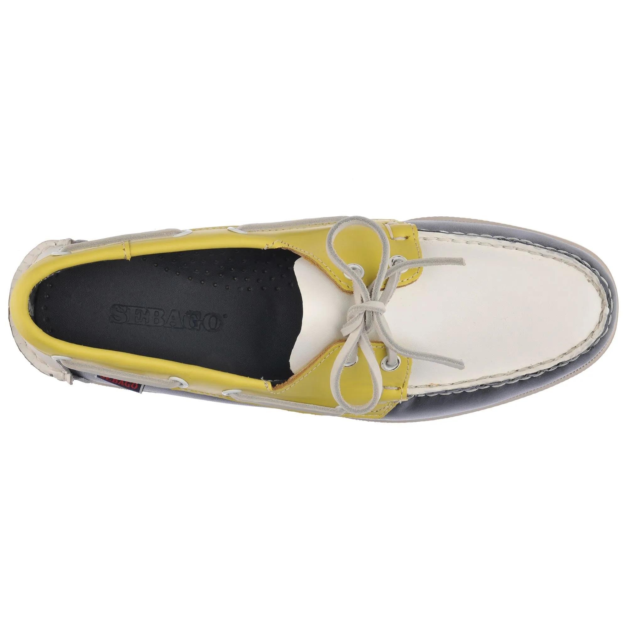 PORTLAND SPINNAKER - Docksides - Mocassin - Man - NAVY-YELLOW-WHITE