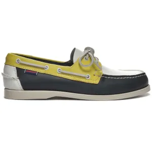 PORTLAND SPINNAKER - Docksides - Mocassin - Man - NAVY-YELLOW-WHITE