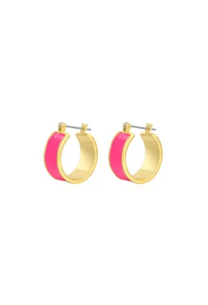 Positano Hoops-Hot Pink
