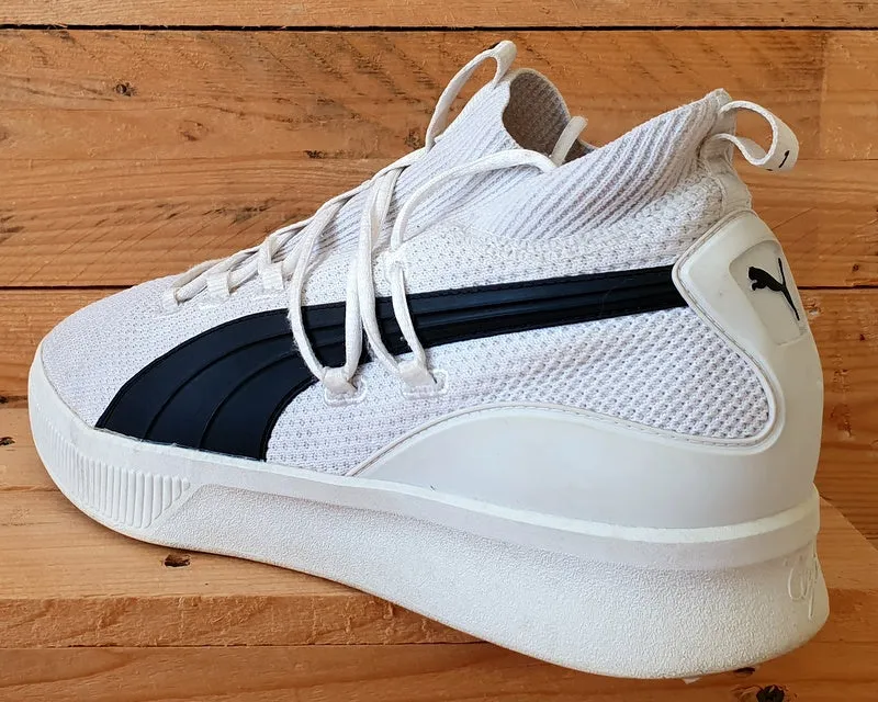 Puma Clyde Court Low Textile Trainers 191712-11 Cloud White/Black UK12/US13/EU47