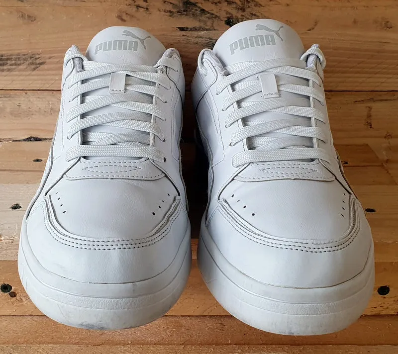 Puma Rebound Joy Low Leather Trainers UK10/US11/EU44.5 380747-02 Triple White